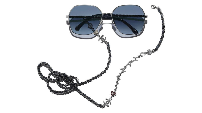 Chanel sunglasses with outlet pearl chain