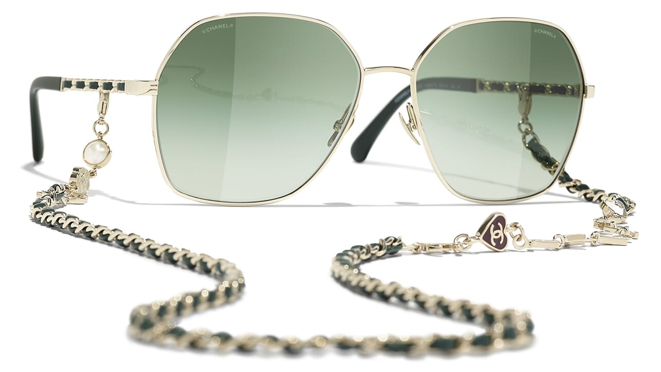 Chanel 4275Q C468/S3 Sunglasses Square Sunglasses Metallic