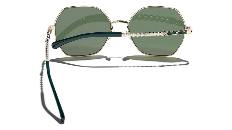 Chanel 4281QH C468/31 Sunglasses Square Sunglasses Green