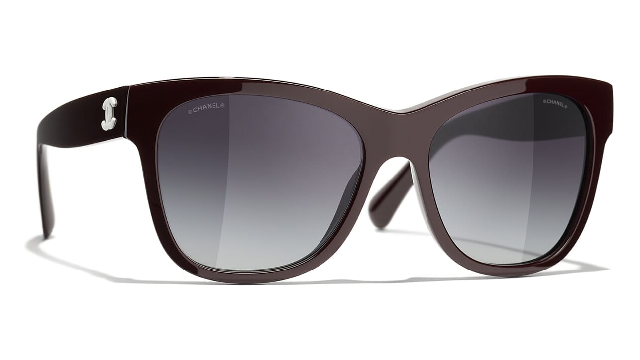 Chanel Square Sunglasses CH5380 Dark Red/Grey Gradient
