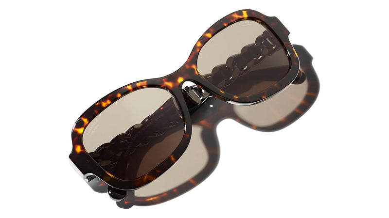 Chanel dark hot sale havana sunglasses