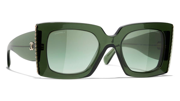 Chanel 5480H 1718/S3 Sunglasses Square Sunglasses Green