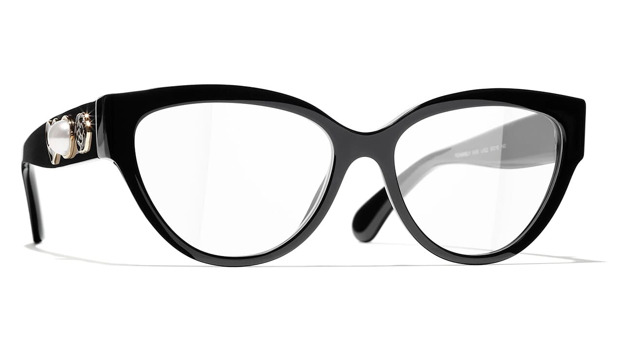 Chanel CH3436 C622 Black Glasses 55mm
