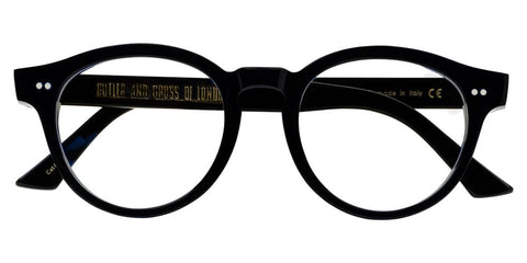 Cutler and Gross 1378S 08 Black with Blue Control Glasses