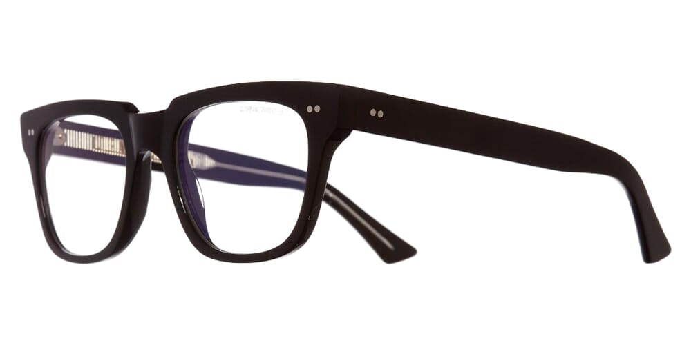 Cutler and Gross 1381 01 Black with Blue Control Glasses