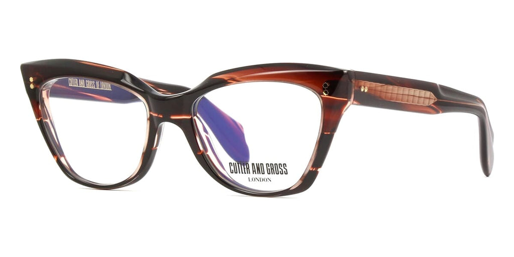 Cutler and Gross 9288 02 Striped Brown Havana Glasses