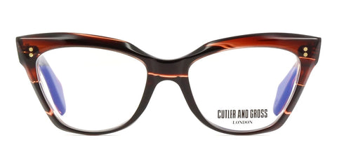 Cutler and Gross 9288 02 Striped Brown Havana Glasses