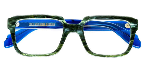 Cutler and Gross 9289 A5 Emerald Marble On Ink Glasses
