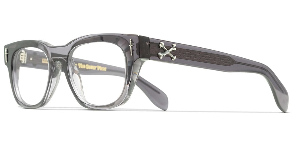 Cutler and Gross x TGF The Crossbones Optical GFOP003 03 Pewter Grey Glasses