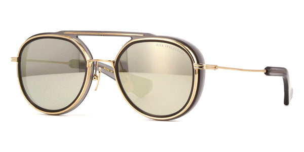 Lunettes De Soleil DITA Cooper DRX2075 - Monture Acétate Et Titane, Or 18K, Neuf Avec étiquettes