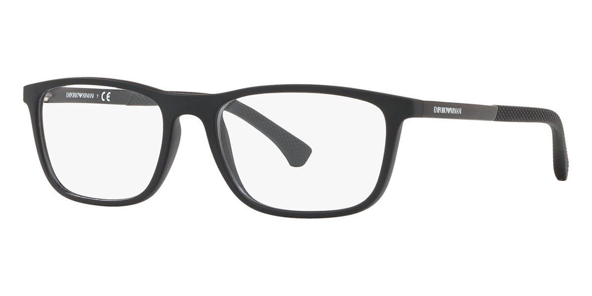 Emporio Armani EA3069 5001 Rectangle Matte Black Glasses