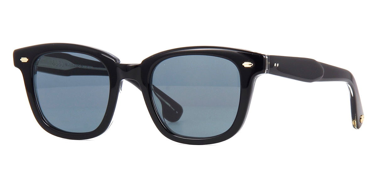 Side view of rectangular thick frame sunglasses
