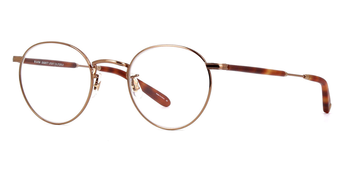 Side view of Garrett Leight round wire spectacle frame