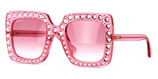 小物 GUCCI Pink Shield Sunglasses w/ Case Gucci Women's Designer Shield RX-Sunglasses GG1771S008 Pink Lenses