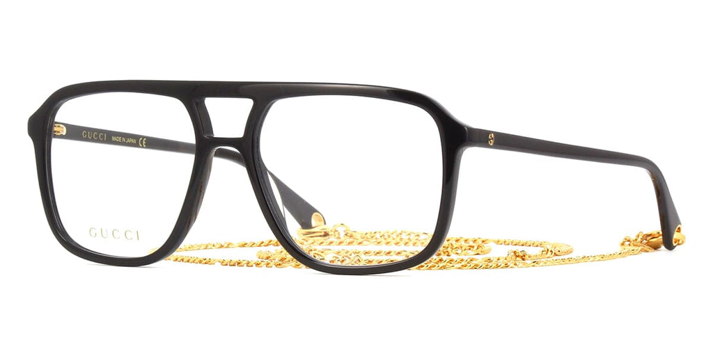 Gucci GG1078O 001 with Detachable Chain Glasses