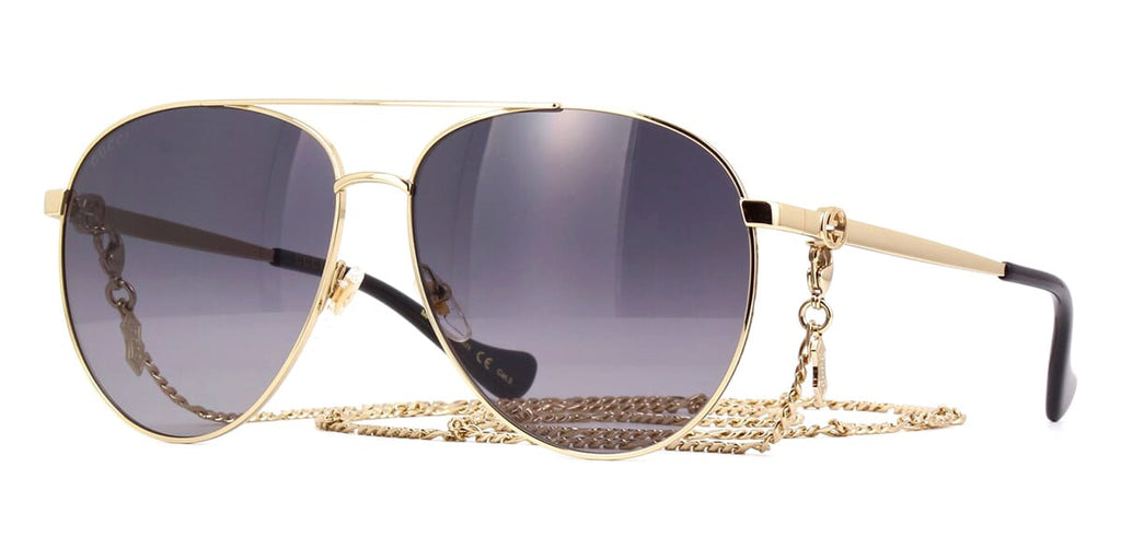 Gucci GG1088S 001 with Detachable Chain Sunglasses