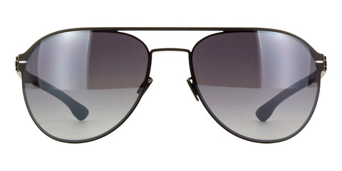 ic! Berlin Attila L Black Sunglasses