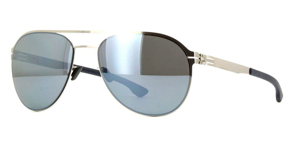 ic! Berlin Attila L Chrome Polarised Sunglasses