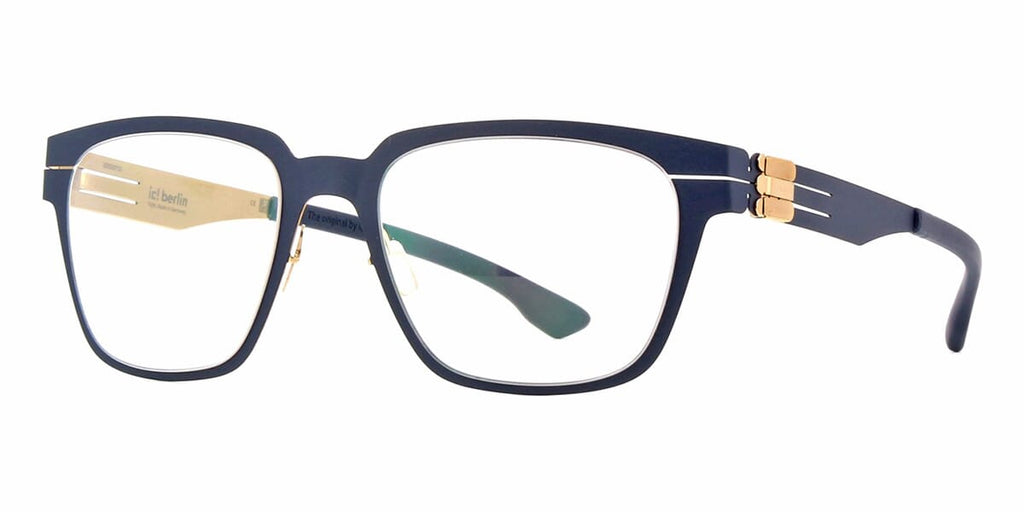 ic! berlin Bo Marine Blue and Rose Gold Glasses