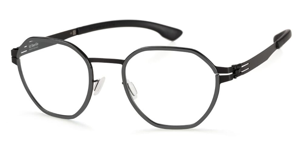 ic! berlin Carbon Black Gun Metal Glasses