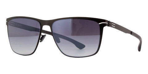 ic! berlin Charlie Black with Black to Grey Gradient Sunglasses