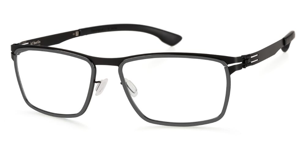 ic! berlin Chromium Black Gun Metal Glasses