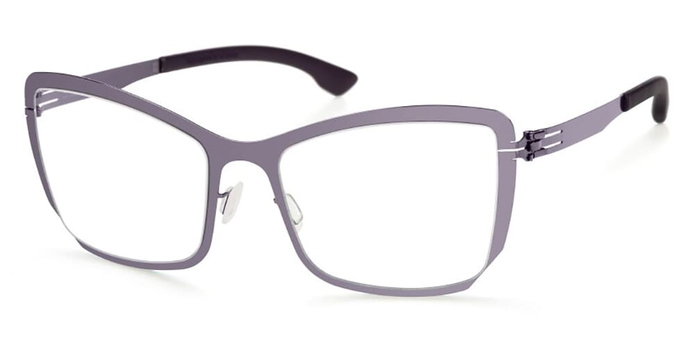 ic! berlin Denisa Shiny Aubergine Glasses