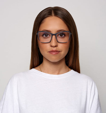 ic! berlin Denisa Shiny Aubergine Glasses