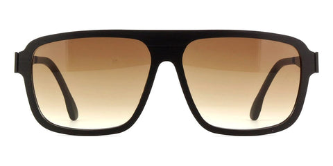 ic! berlin Egon Rough Black with Brown to Sand Gradient Sunglasses