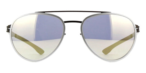 ic! berlin Ferrum Gunmetal and Pearl with Quicksilver Sunglasses