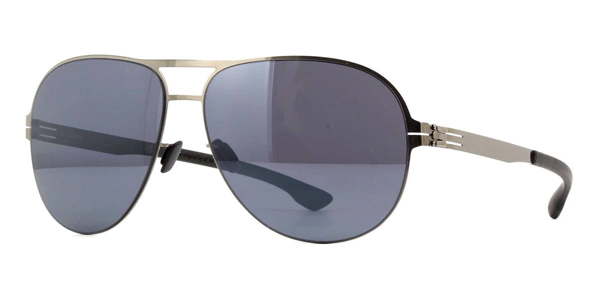 ic! berlin Gerrit Shiny Graphite and Black Sunglasses Pretavoir