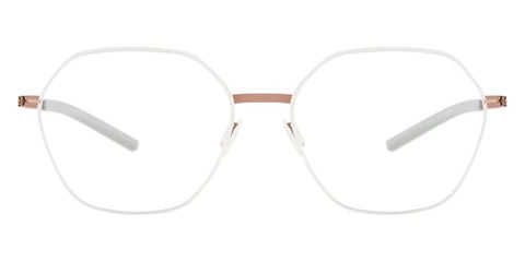 ic! berlin Halny Shiny White Circle Glasses