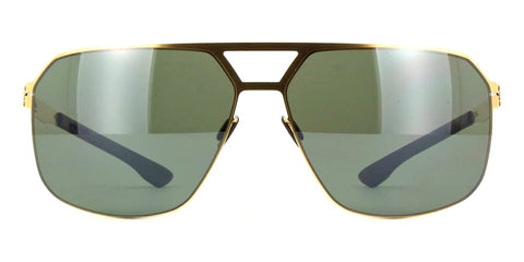 ic! Berlin Henry Matte Gold Polarised Sunglasses