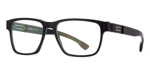 ic! berlin Meta Rough Black and Matte Black Glasses