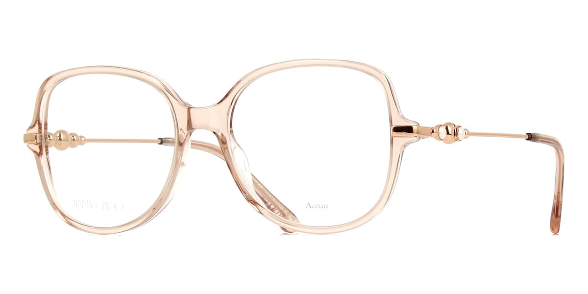 Jimmy choo store rose gold glasses