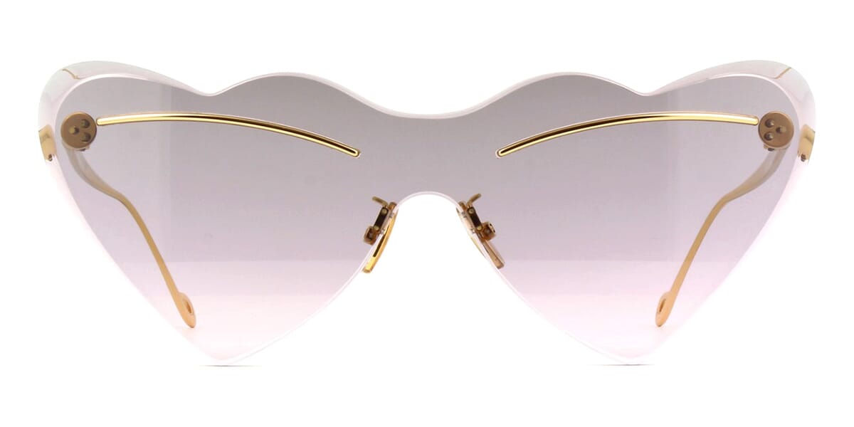 Loewe rimless discount metal shield sunglasses