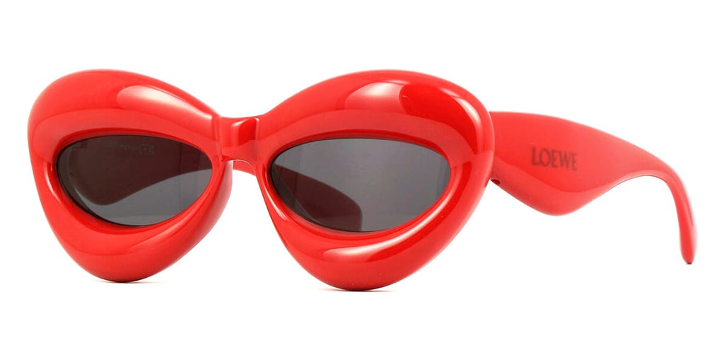 Loewe LW40097I 66A Inflated Cat-eye Sunglasses Red