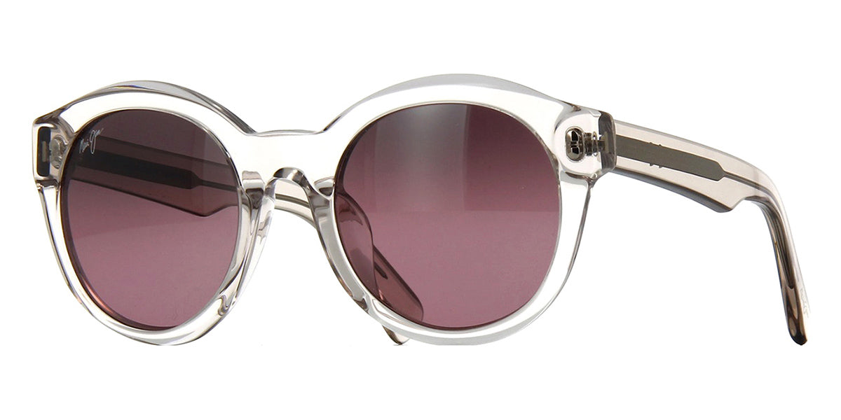 Maui Jim  Jasmine Mj 738-05B Crystal Pink / Maui Rose Polarized Polarised Sunglasses Maui Jim Jasmine Sunglasses Cheetah  main image 3