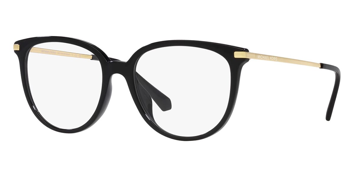 Michael kors glasses black and gold on sale