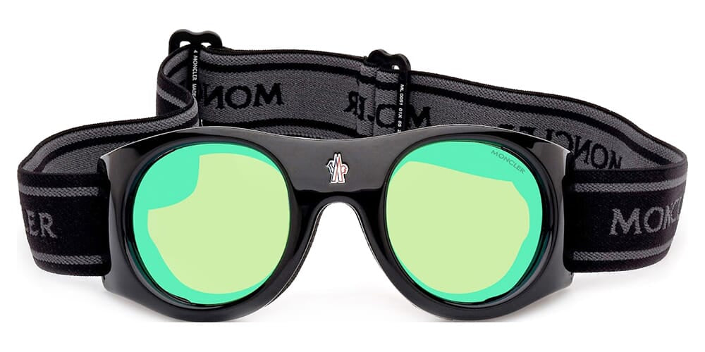 Moncler Mask Black Brown Goggles Unisex Sunglasses ML0051 50C 55