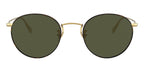 oliver peoples coleridge sun ov1186s 530552 gold and tortoiseg15 green