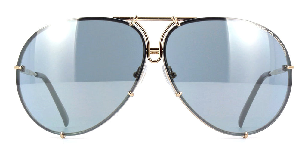 Porsche Design 8478 A Gold Frame - Brown + Blue Lenses - As Seen On ...