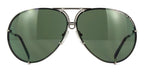 Porsche Design 8478 B Chrome Frame - Grey + Dk Green Lenses - As Seen On Kourtney Kardashian