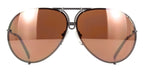 Porsche Design 8478 C Gun Frame - Dk Green + Amber Lenses - As Seen on Khloe Kardashian & Usher