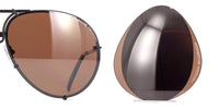 Porsche Design P8478 Lens Set – V442 Brown Polarised with Light Mirror XTR - As Seen On Martin Kemp