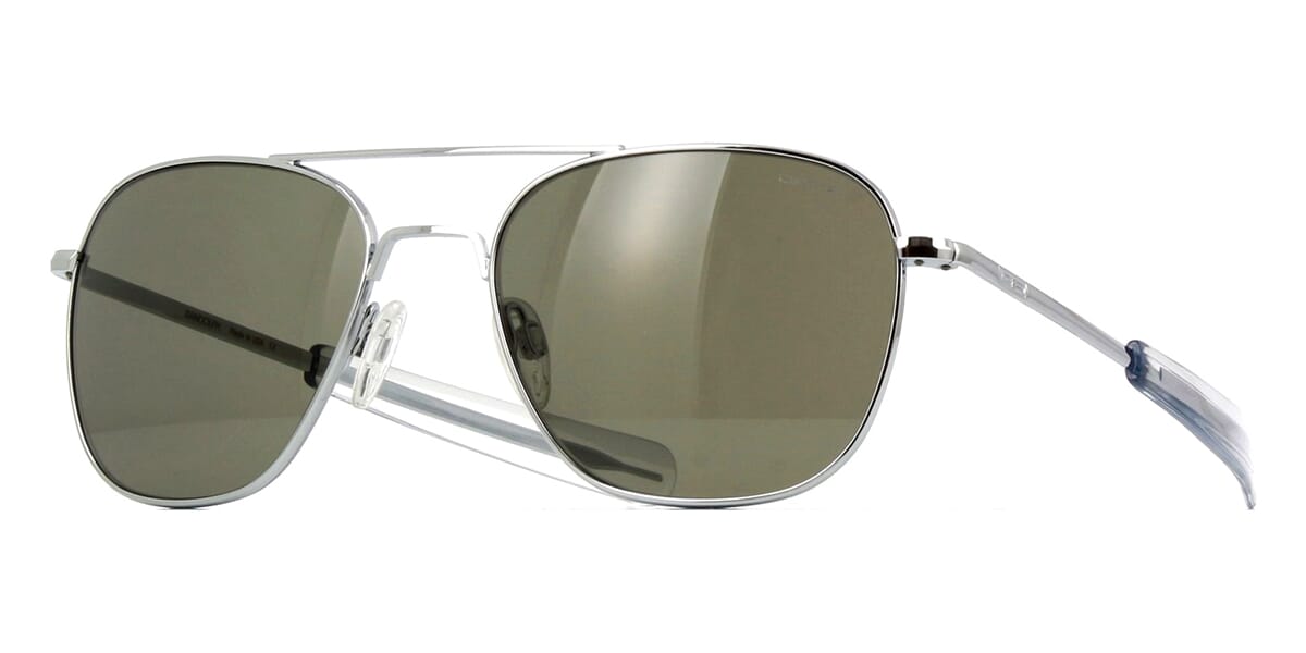 Randolph Aviator Bright Chrome AF125 Sunglasses Pretavoir