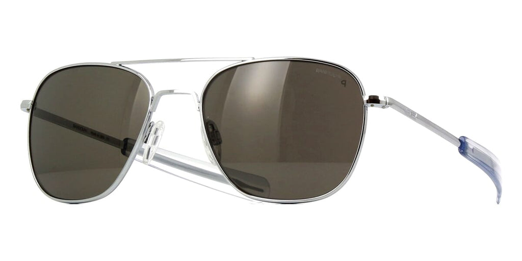 Randolph Aviator Bright Chrome AF128 Polarised Sunglasses