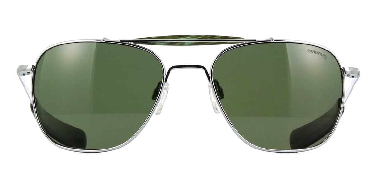 Randolph Aviator II Bright Chrome AT002 Polarised Sunglasses