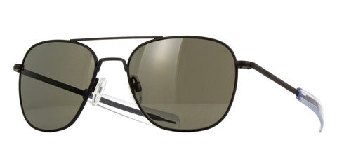 Randolph Aviator Matte Black AF115 Sunglasses
