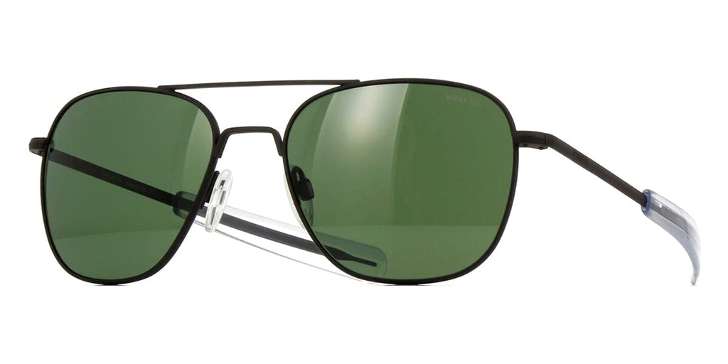 Randolph Aviator Matte Black AF116 Sunglasses